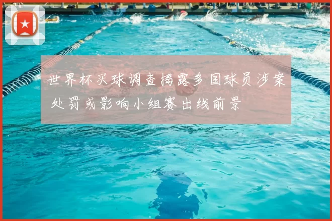 世界杯买球调查揭露多国球员涉案 处罚或影响小组赛出线前景